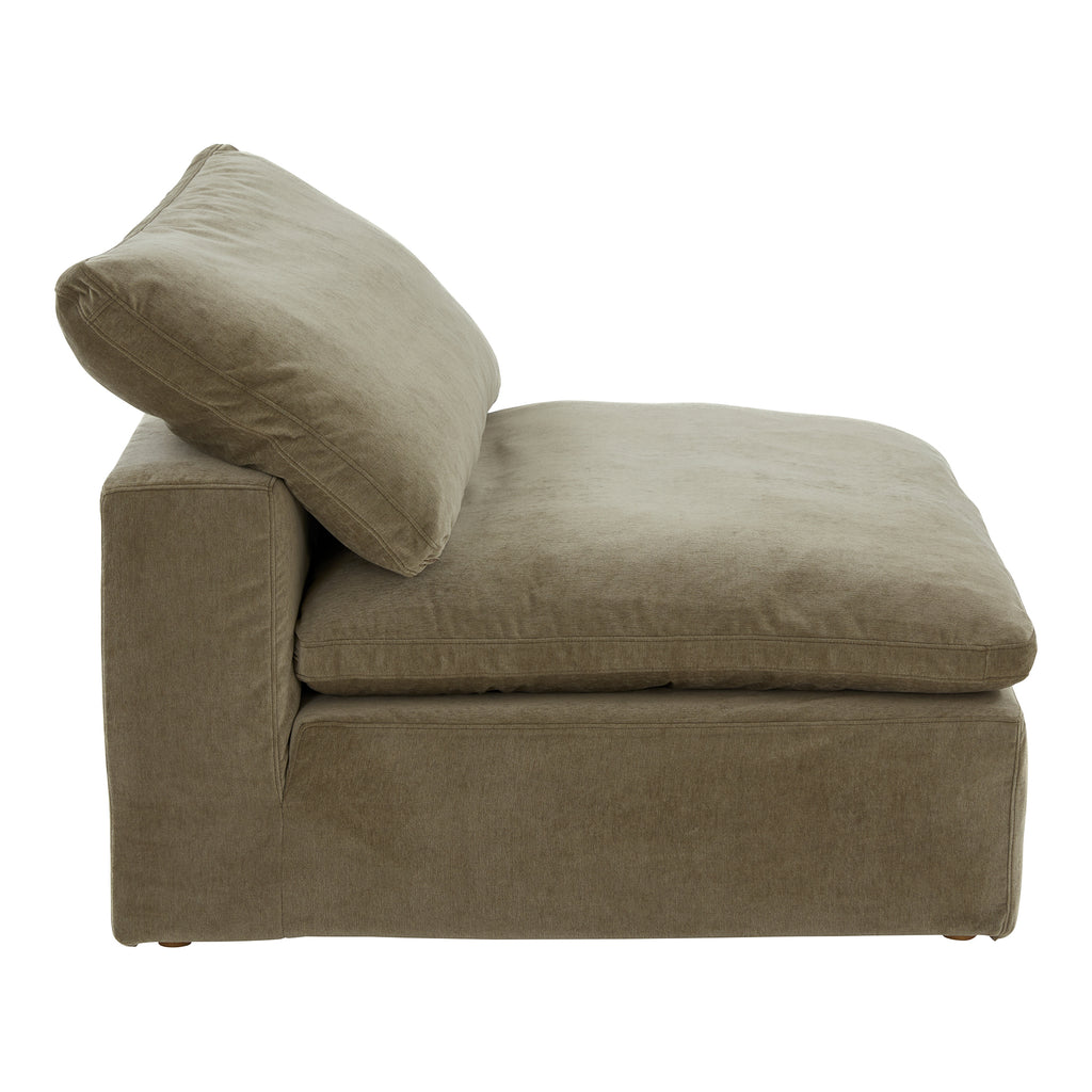 CLAY SLIPPER CHAIR PERFORMANCE FABRIC DESERT SAGE