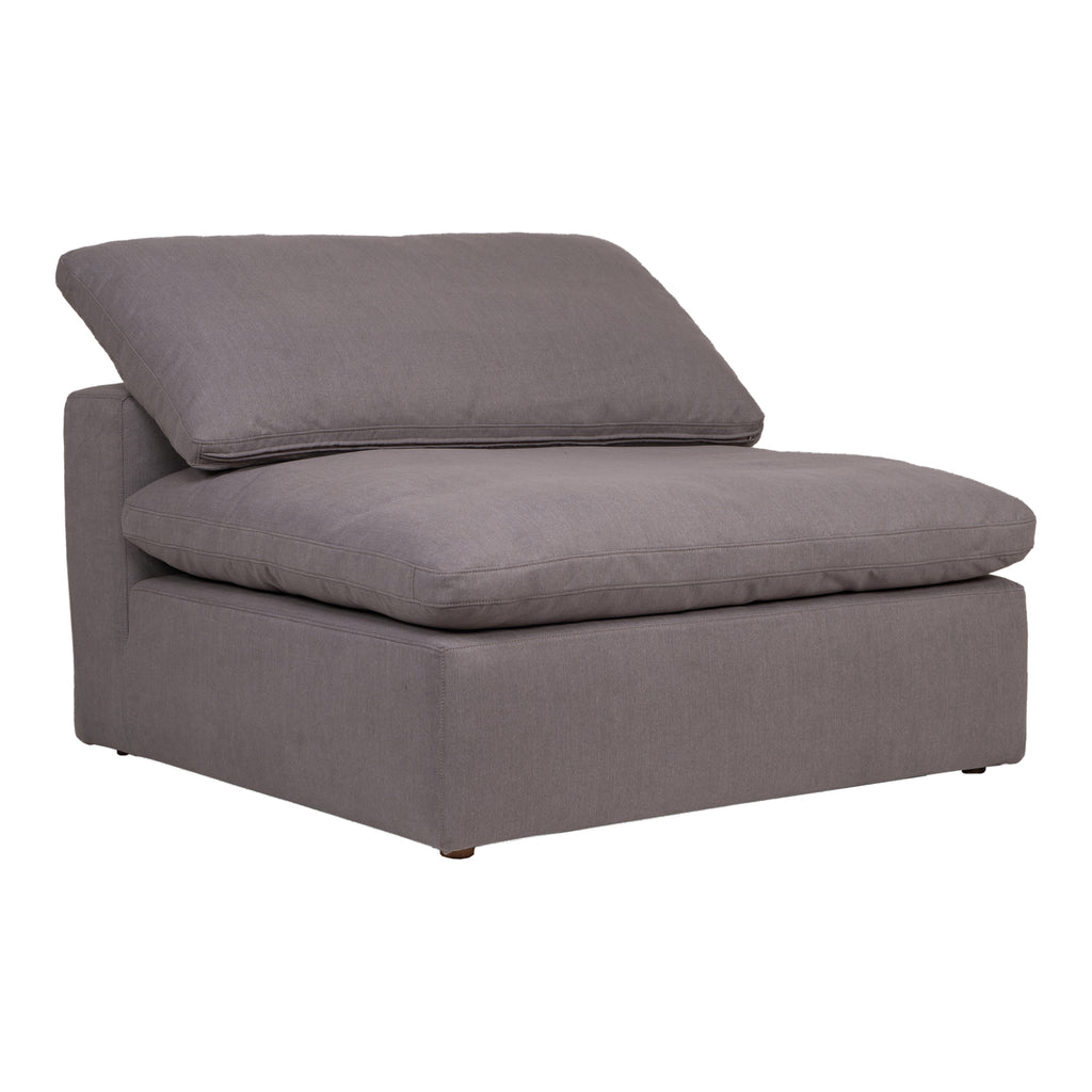 CLAY SLIPPER CHAIR PERFORMANCE FABRIC LIGHT GREY