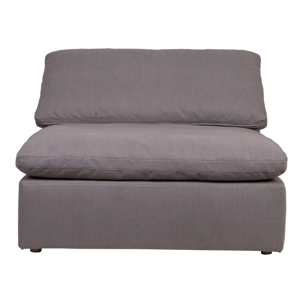 CLAY SLIPPER CHAIR PERFORMANCE FABRIC LIGHT GREY