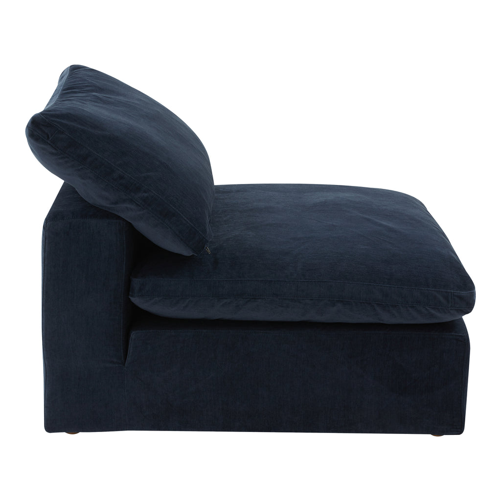 CLAY SLIPPER CHAIR PERFORMANCE FABRIC NOCTURNAL SKY