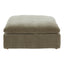 CLAY OTTOMAN PERFORMANCE FABRIC DESERT SAGE