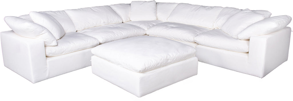 CLAY MODULAR SECTIONAL PERFORMANCE FABRIC WHITE