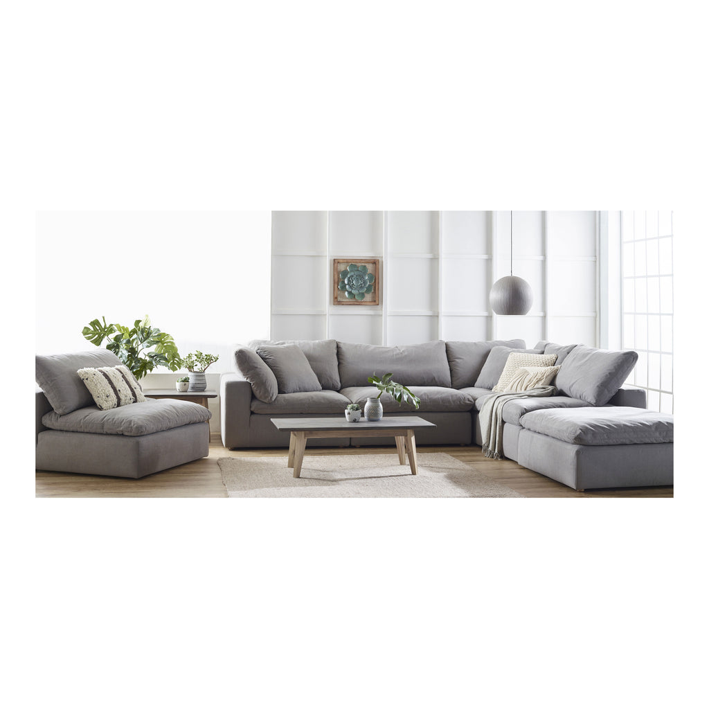 CLAY MODULAR SECTIONAL PERFORMANCE FABRIC LIGHT GREY