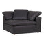 CLAY CORNER CHAIR NUBUCK LEATHER BLACK