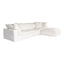 CLAY LOUNGE MODULAR SECTIONAL PERFORMANCE FABRIC WHITE