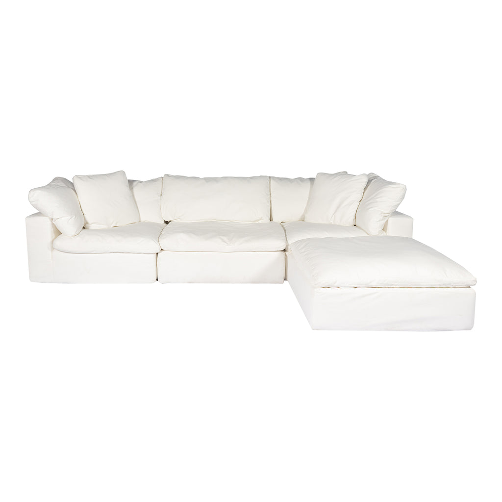 CLAY LOUNGE MODULAR SECTIONAL PERFORMANCE FABRIC WHITE