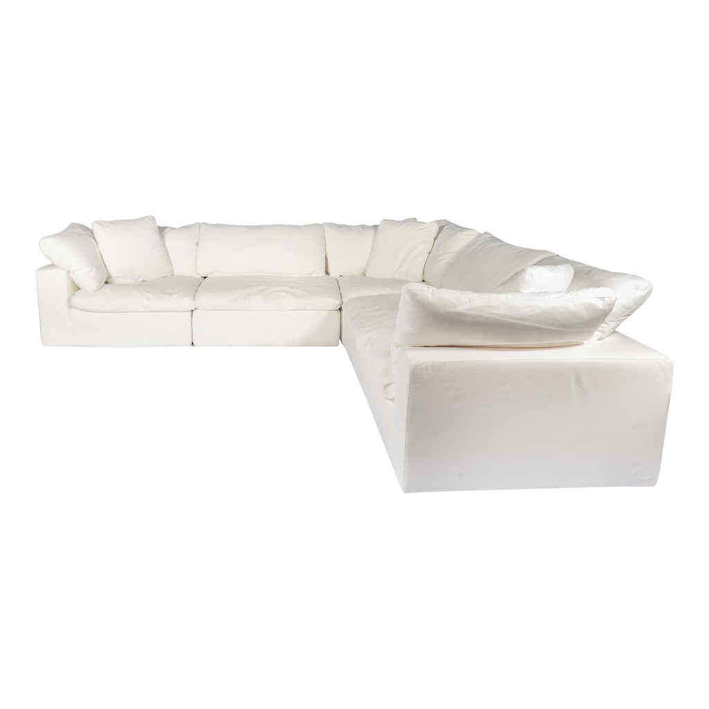 CLAY CLASSIC MODULAR SECTIONAL PERFORMANCE FABRIC WHITE