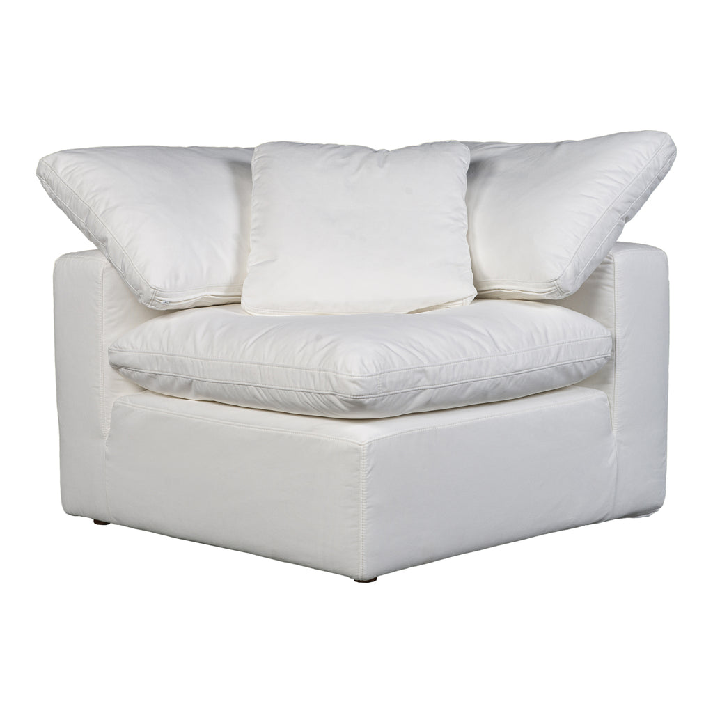 TERRA CONDO CORNER CHAIR PERFORMANCE FABRIC WHITE