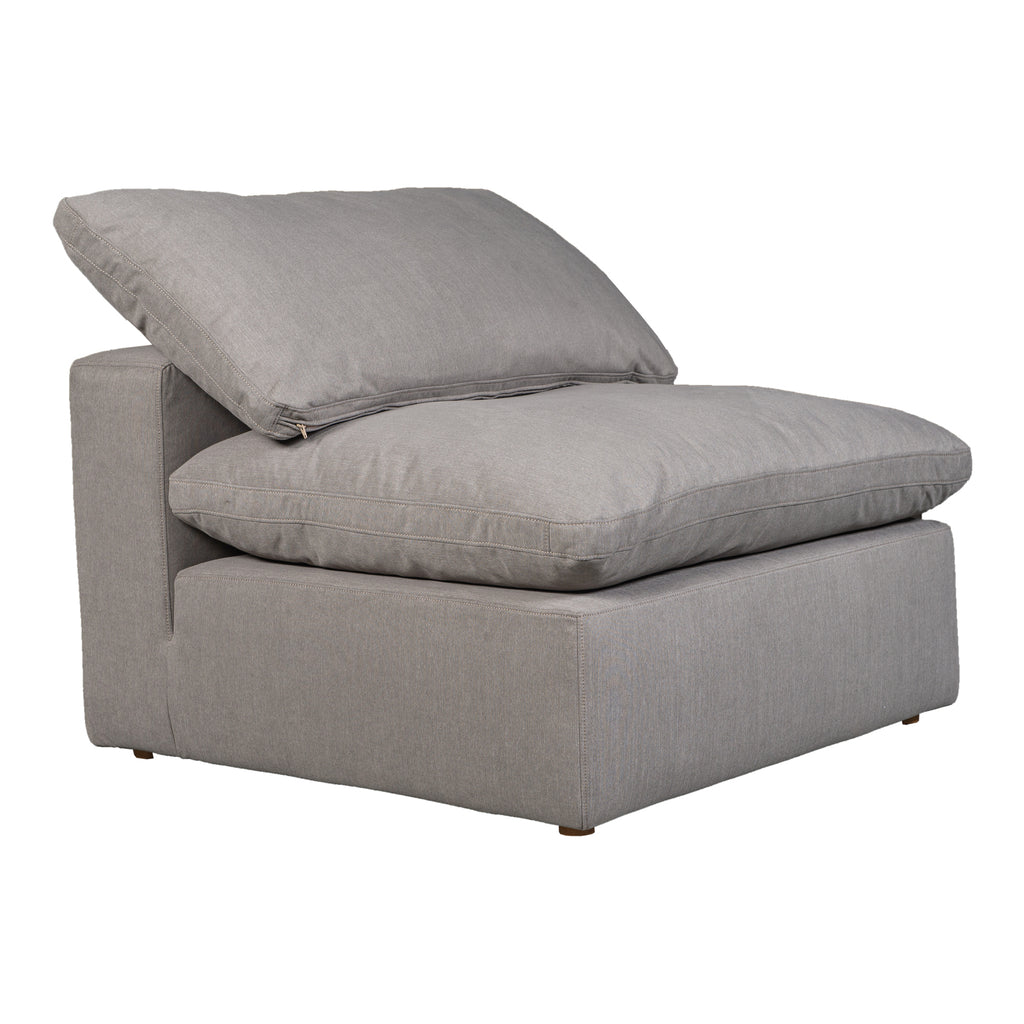 TERRA CONDO SLIPPER CHAIR PERFORMANCE FABRIC LIGHT GREY