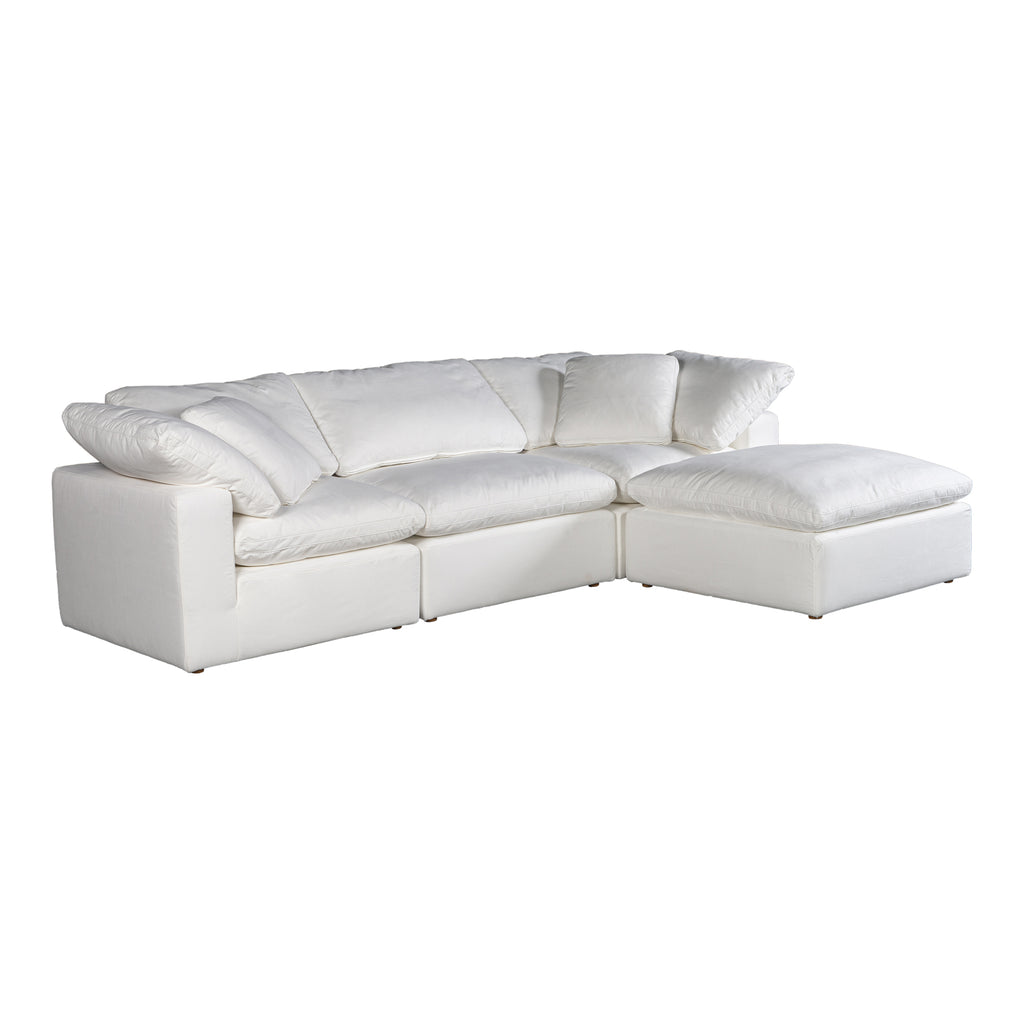 TERRA CONDO LOUNGE MODULAR SECTIONAL PERFORMANCE FABRIC WHITE