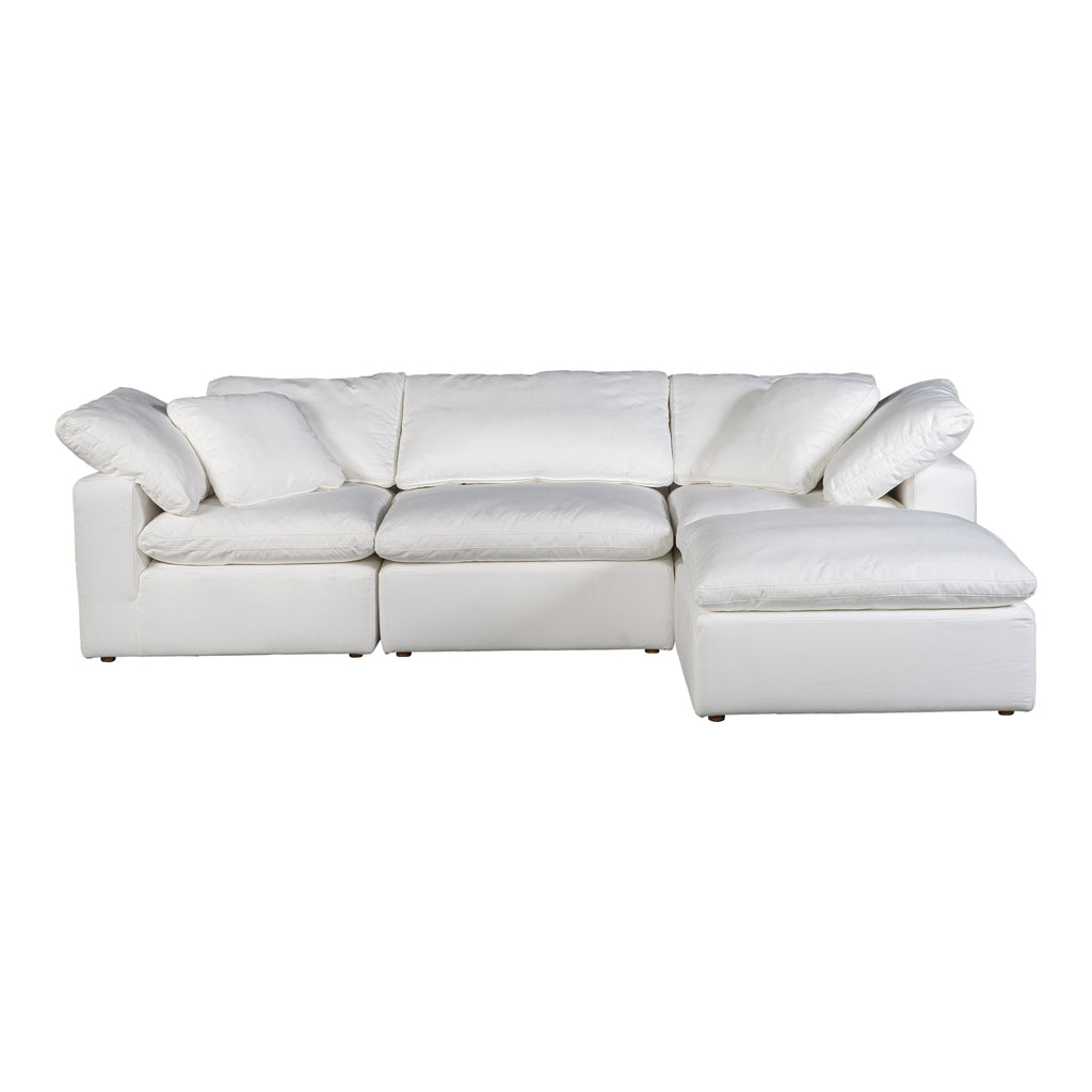 TERRA CONDO LOUNGE MODULAR SECTIONAL PERFORMANCE FABRIC WHITE