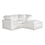 TERRA CONDO NOOK MODULAR SECTIONAL PERFORMANCE FABRIC WHITE