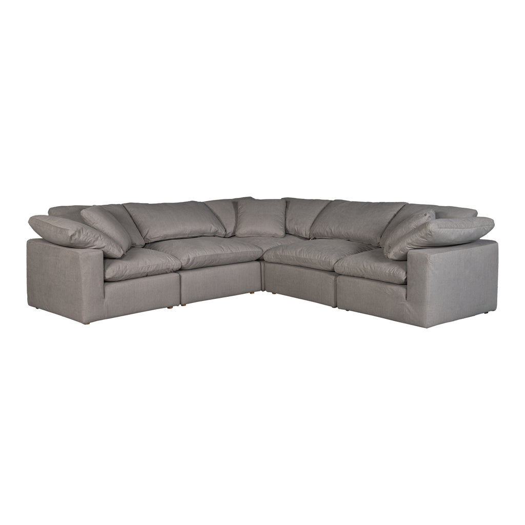 TERRA CONDO CLASSIC L MODULAR SECTIONAL PERFORMANCE FABRIC LIGHT GREY