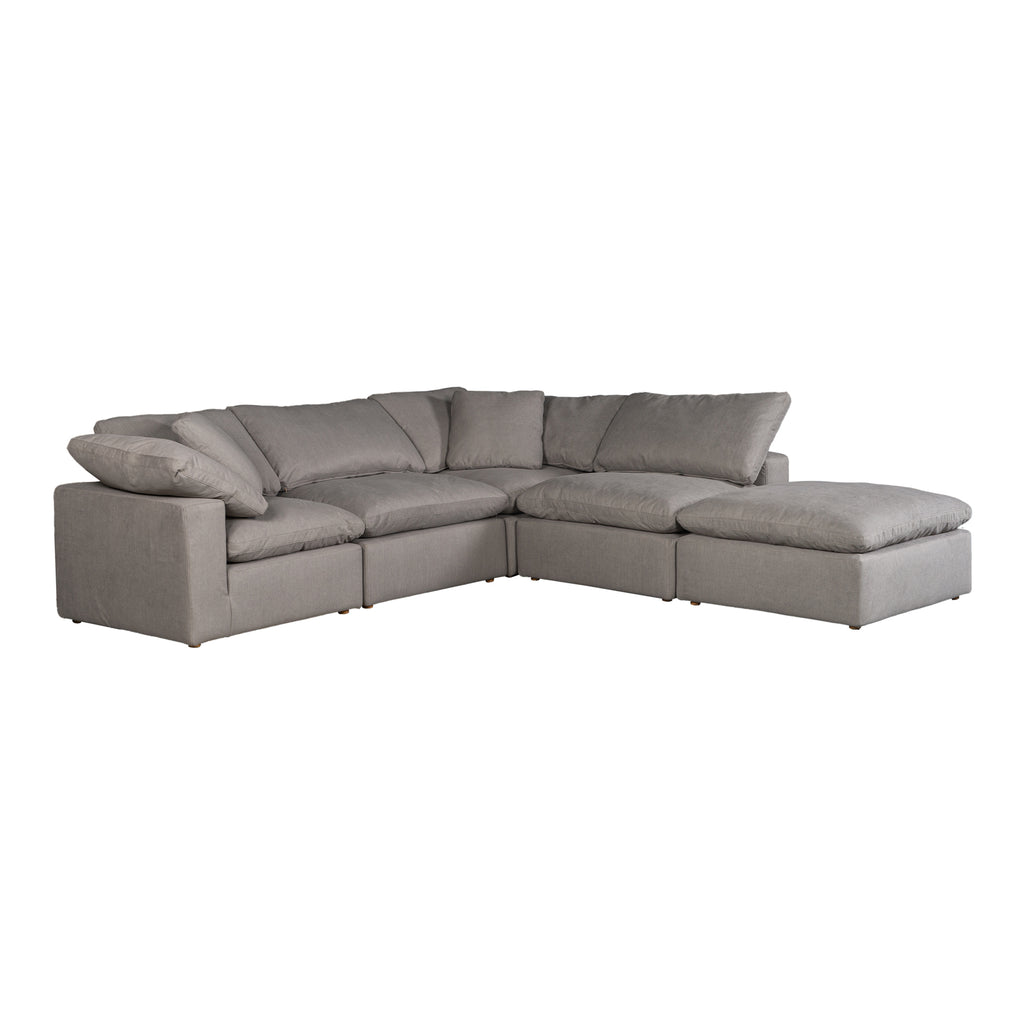 TERRA CONDO DREAM MODULAR SECTIONAL PERFORMANCE FABRIC LIGHT GREY