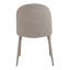 BURTON FABRIC DINING CHAIR LIGHT GREY-M2