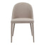 BURTON FABRIC DINING CHAIR LIGHT GREY-M2