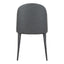 BURTON DINING CHAIR BLACK FADE VEGAN LEATHER-M2