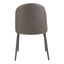 BURTON DINING CHAIR GREY VEGAN LEATHER-M2