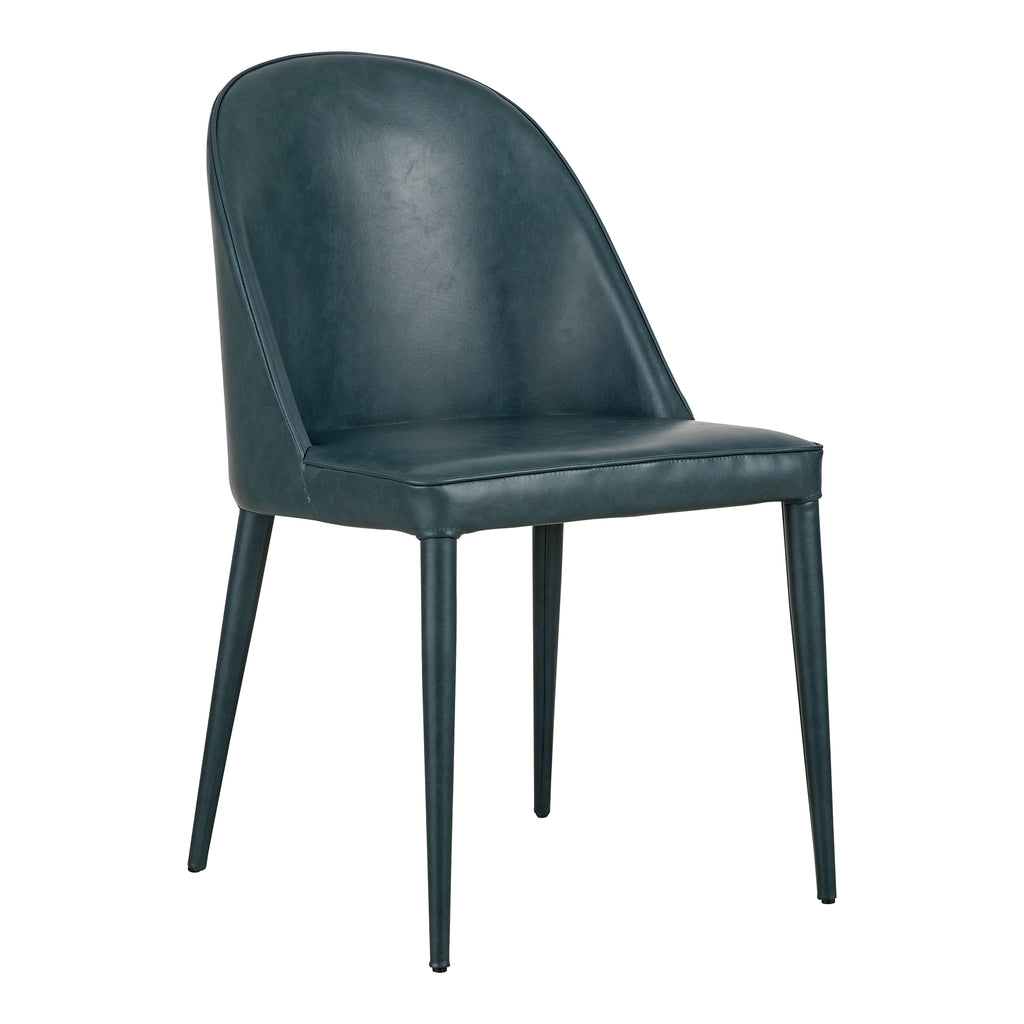 BURTON DINING CHAIR DARK TEAL VEGAN LEATHER-M2