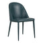 BURTON DINING CHAIR DARK TEAL VEGAN LEATHER-M2