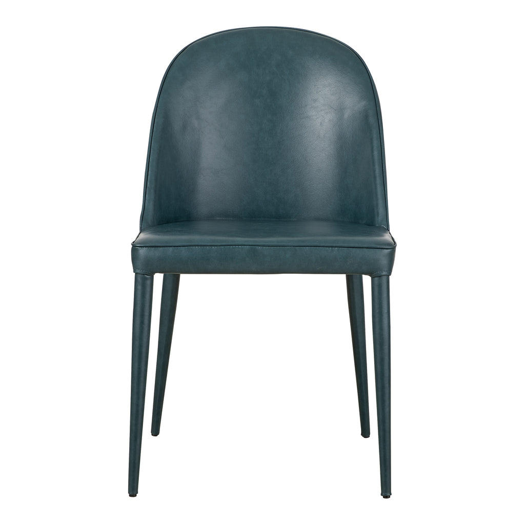 BURTON DINING CHAIR DARK TEAL VEGAN LEATHER-M2