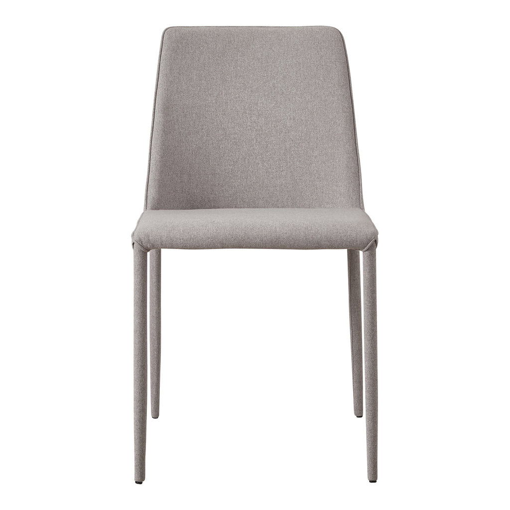 NORA FABRIC DINING CHAIR LIGHT GREY-M2