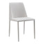 NORA FABRIC DINING CHAIR WHITE-M2