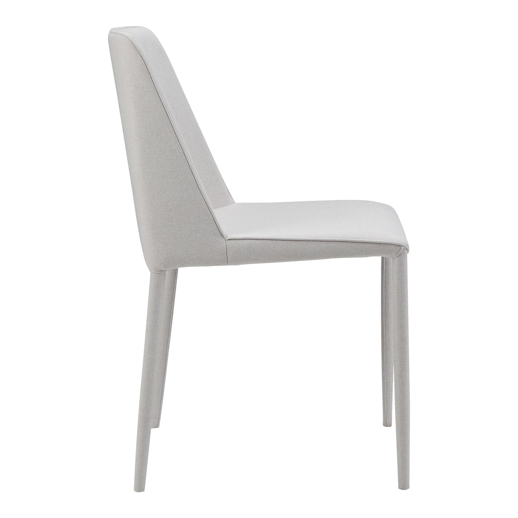 NORA FABRIC DINING CHAIR WHITE-M2