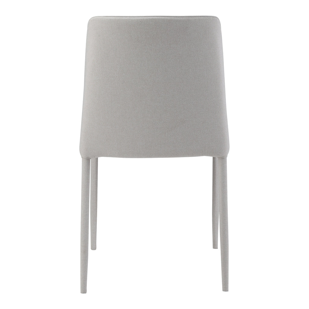 NORA FABRIC DINING CHAIR WHITE-M2