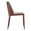 NORA DINING CHAIR SMOKED CHERRY VEGAN LEATHER-M2