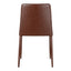 NORA DINING CHAIR SMOKED CHERRY VEGAN LEATHER-M2