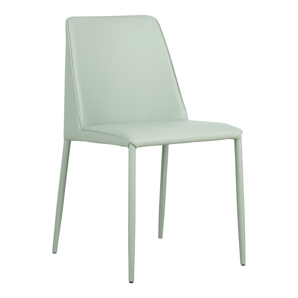 NORA DINING CHAIR GREEN MINERAL VEGAN LEATHER-M2