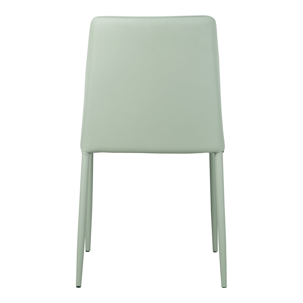 NORA DINING CHAIR GREEN MINERAL VEGAN LEATHER-M2