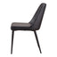 LULA DINING CHAIR BLACK VEGAN LEATHER-M2