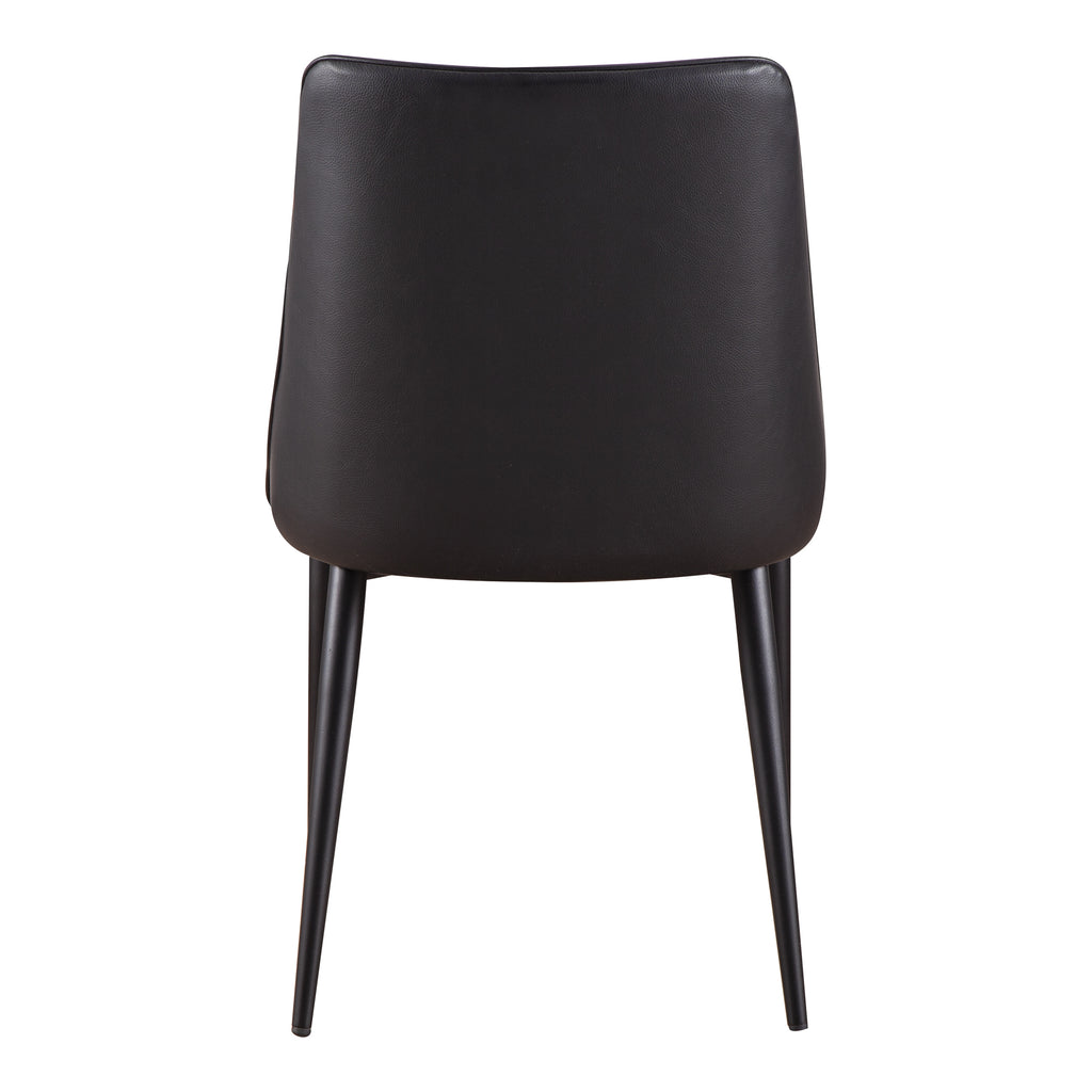 LULA DINING CHAIR BLACK VEGAN LEATHER-M2