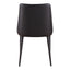 LULA DINING CHAIR BLACK VEGAN LEATHER-M2