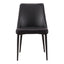 LULA DINING CHAIR BLACK VEGAN LEATHER-M2