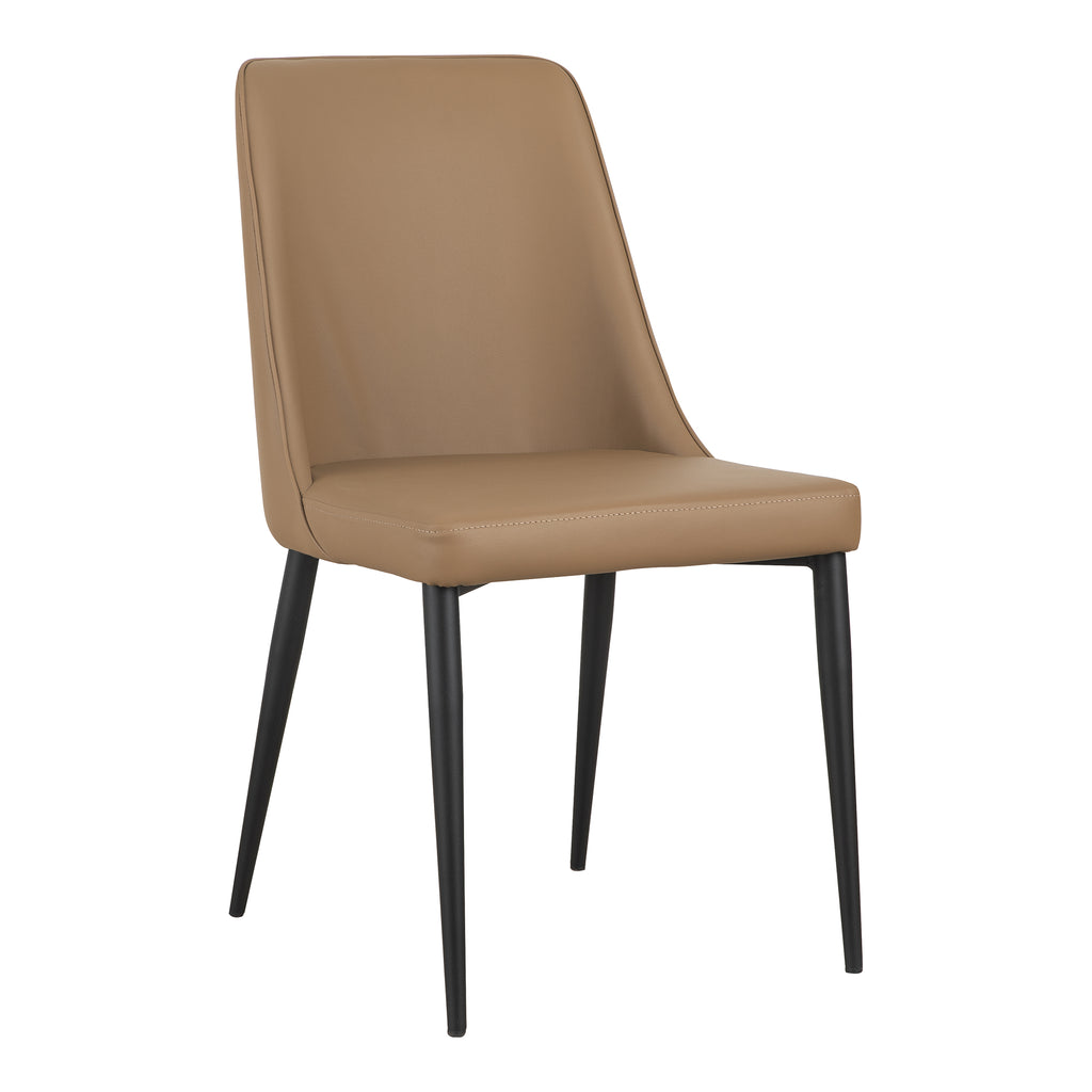 LULA DINING CHAIR COOL TAN VEGAN LEATHER-M2