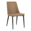 LULA DINING CHAIR COOL TAN VEGAN LEATHER-M2