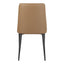 LULA DINING CHAIR COOL TAN VEGAN LEATHER-M2