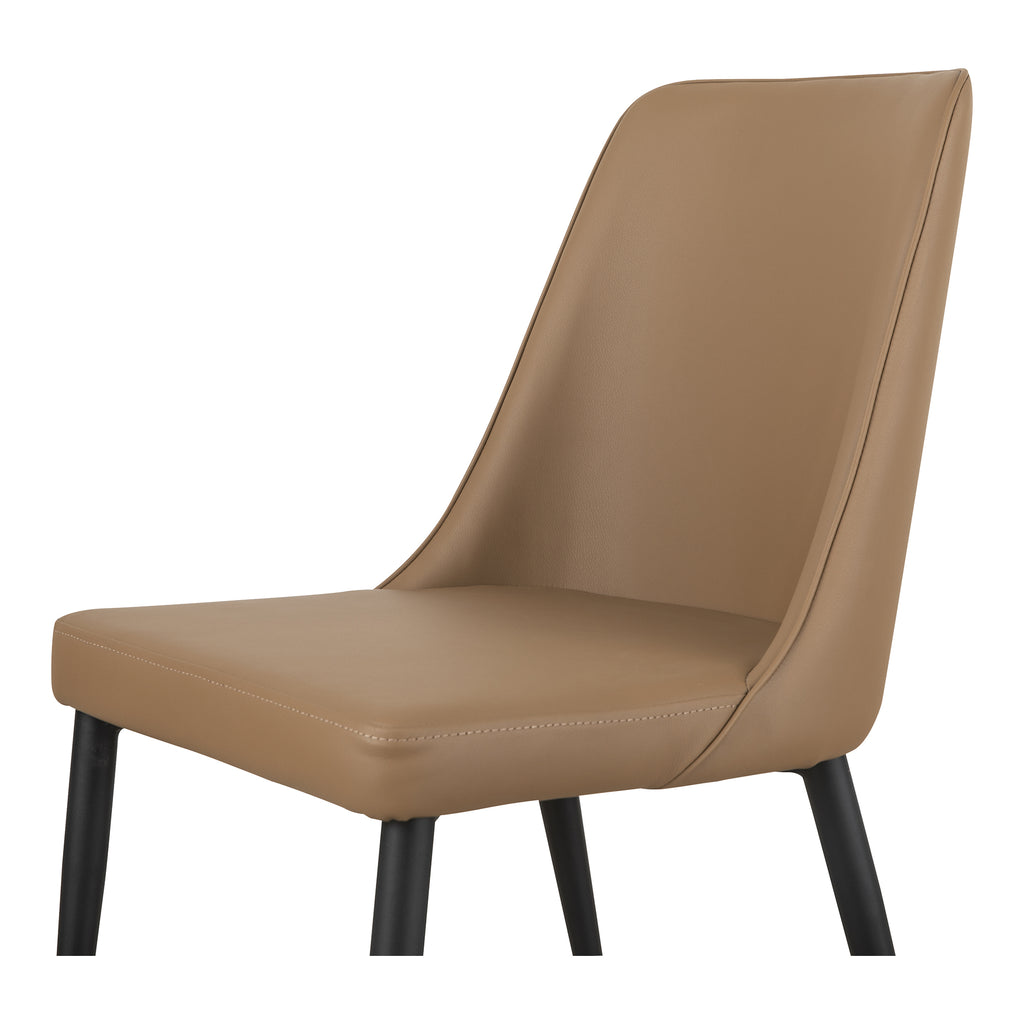 LULA DINING CHAIR COOL TAN VEGAN LEATHER-M2