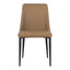 LULA DINING CHAIR COOL TAN VEGAN LEATHER-M2