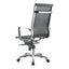 STUDIO SWIVEL OFFICE CHAIR HIGH BACK BLACK VEGAN LEATHER