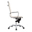 STUDIO SWIVEL OFFICE CHAIR HIGH BACK WHITE VEGAN LEATHER